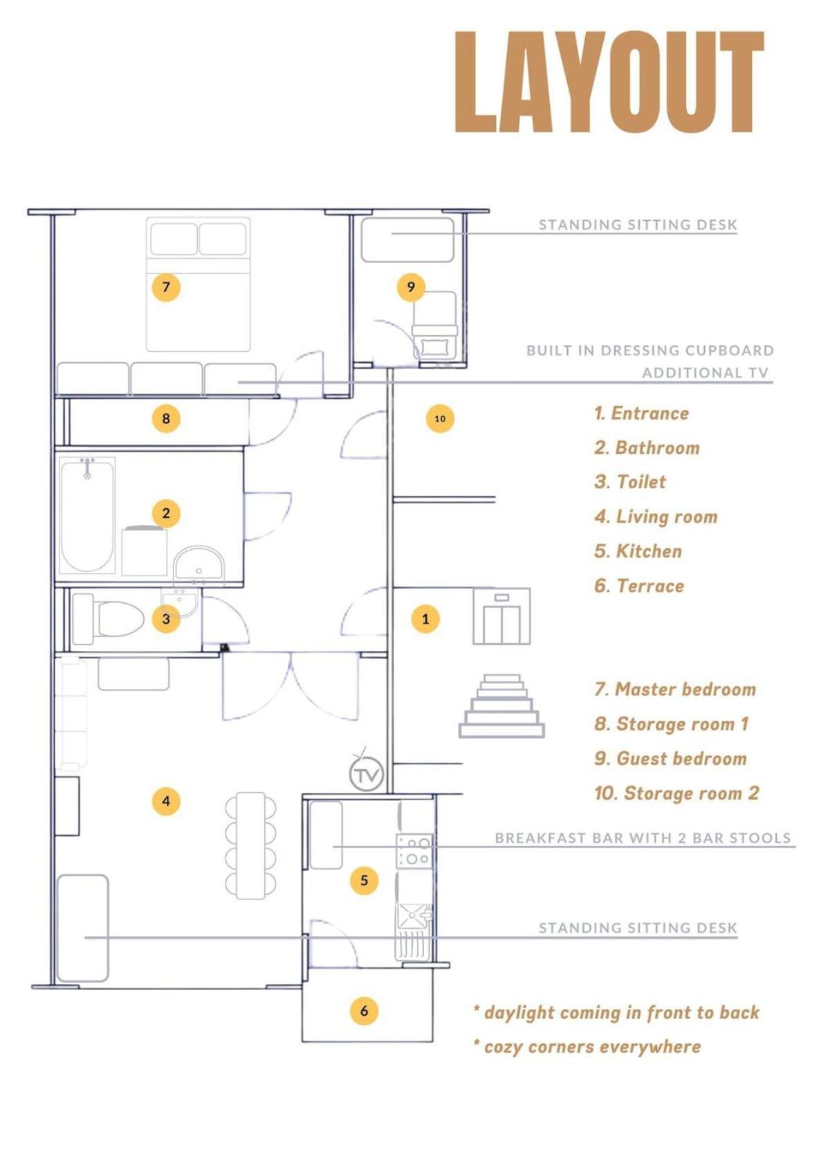 Apartment El - Cozy Bright Flat In The Corner Of
