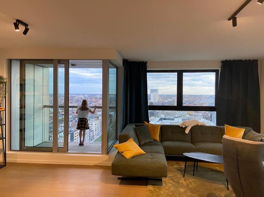 Appartement Uniek - Mooiste En Hoogste Uitzicht Op Antwerpen! - Incl Gratis Parking